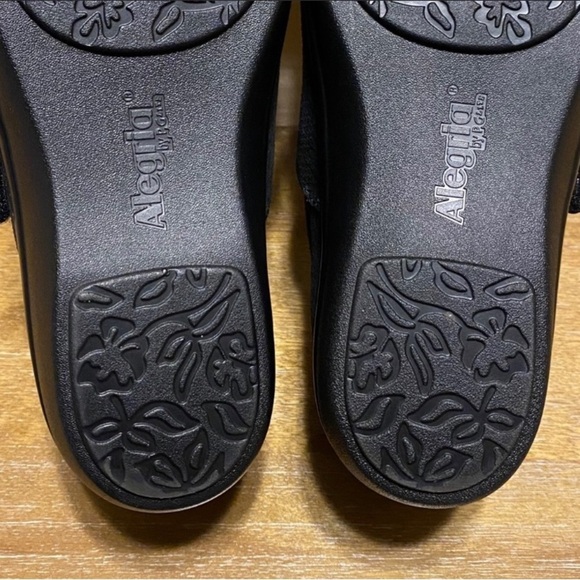 Alegria Lauryn Metallic Comfort Slip On Loafers Blue EU 37 Wide NWOB - Picture 11 of 15